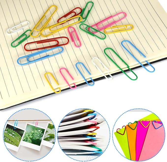 Paper Clips Binder Clips Set, Paperclips Large Medium and Small - Image 6