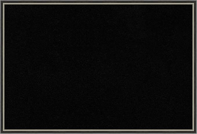 Amanti Art Black Cork Board for Wall, 25x37 Vision Board with Black Wood Frame, Large Corkboard Office Decor for Home Organization, Modern Corkboard Pinboard to Display Items for Home Organization in-DeskLoop Office