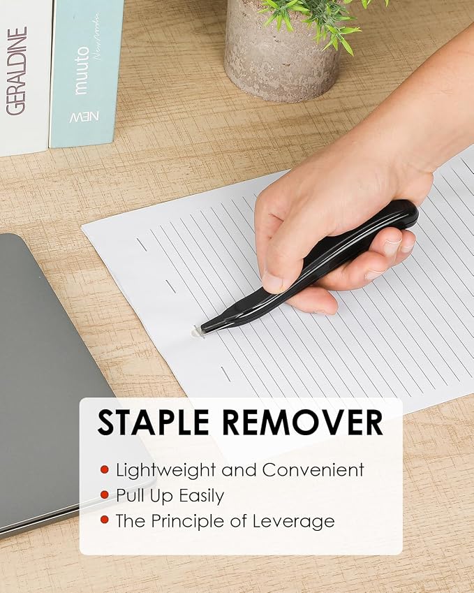 KTRIO Magnetic Staple Remover Tool 6 Pack, Classic Black | Professional Stapler - Image 9