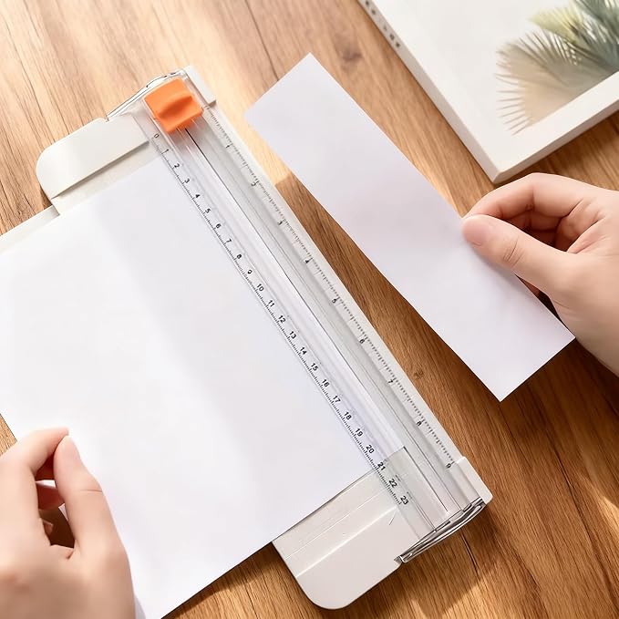 Paper Cutter Slider Small Mini, 12 Inch Paper Trimmer Slicer, Two-Way Cutting - Image 5
