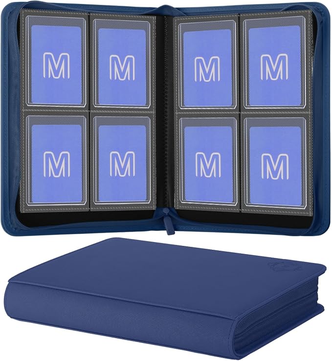 Toploader Binder, 4-Pocket Side Load Trading Card Album, Holds 128 Cards by MOSLA