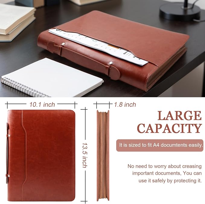 Faux Leather Portfolio Binder - Image 2