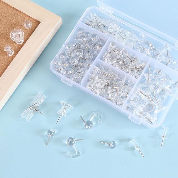 Push Pins Set, 5 Types Pushpins Thumbtacks - Image 4