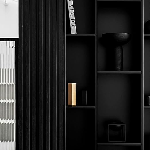 GSCIT Club Black Edge Banding, 3/4 inch x 10ft Melamine Edge Banding with Hot Melt Adhesive Preglued Cabinet Edge Banding Flexible Black Veneer Edging-DeskLoop Office