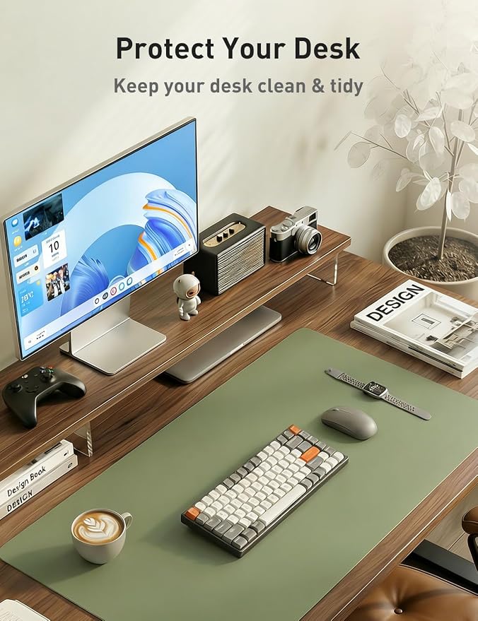 Aothia Faux Leather Desk Mat - Image 6