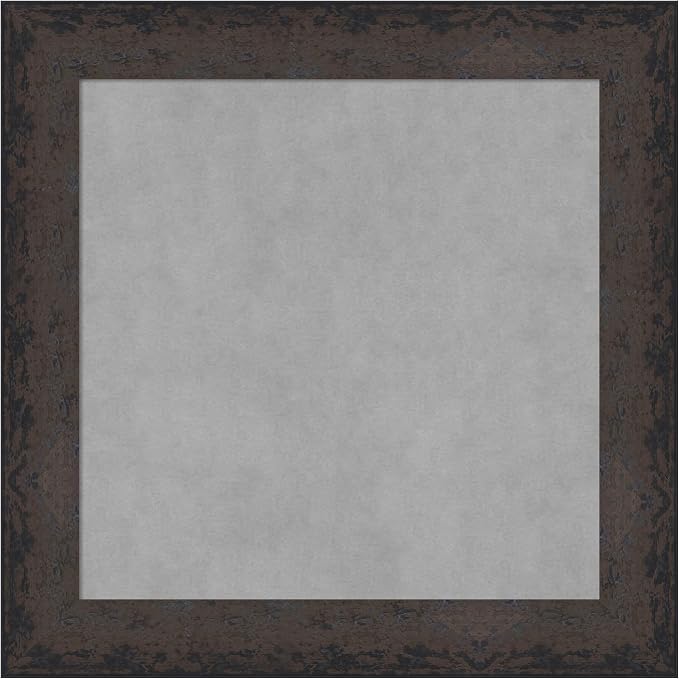 Amanti Art Black Framed Magnetic Board 25x25 Medium Vision Board by AmantiArt