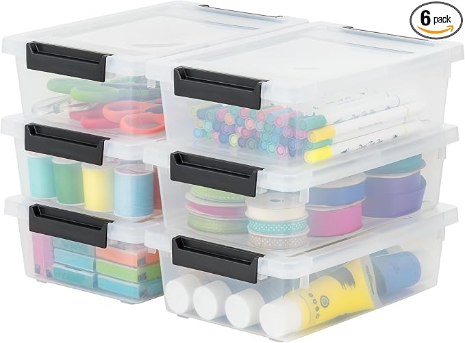 IRIS USA 2 Qt. Craft Storage Bins by IRISUSA