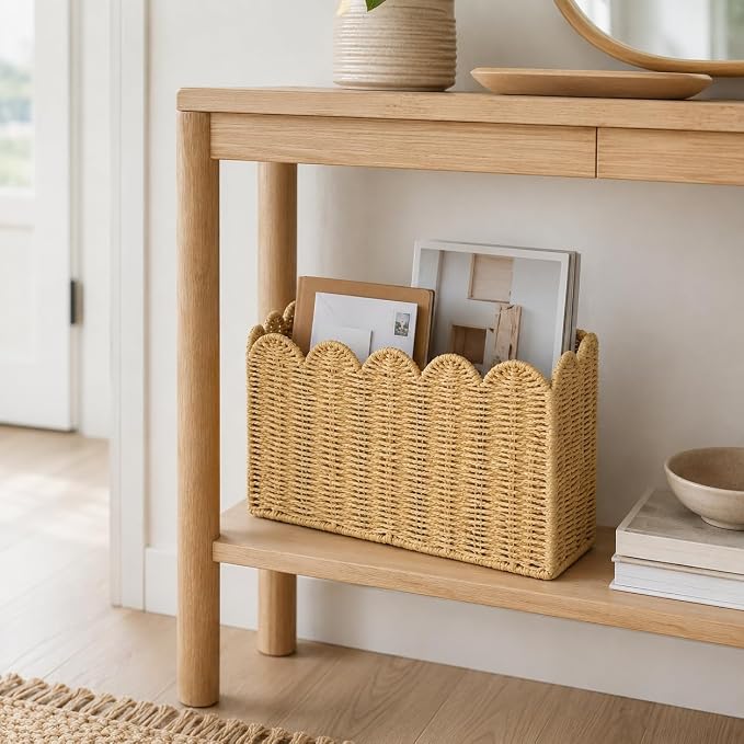Paper Rope Magazine Holder for Floor - Image 8