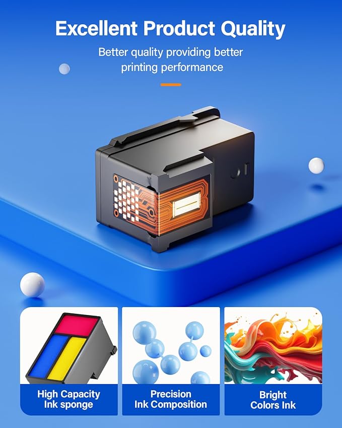 275XL 276XL Ink Cartridge 2-Pack Replacement for Canon PG-275XL CL-276XL 275 276 Ink Cartridges Combo Compatible PIXMA TS3520 TS3522 TS3500 TR4720 TR4722 TR4700 Printer Inkjet All-in-one Color Black-DeskLoop Office