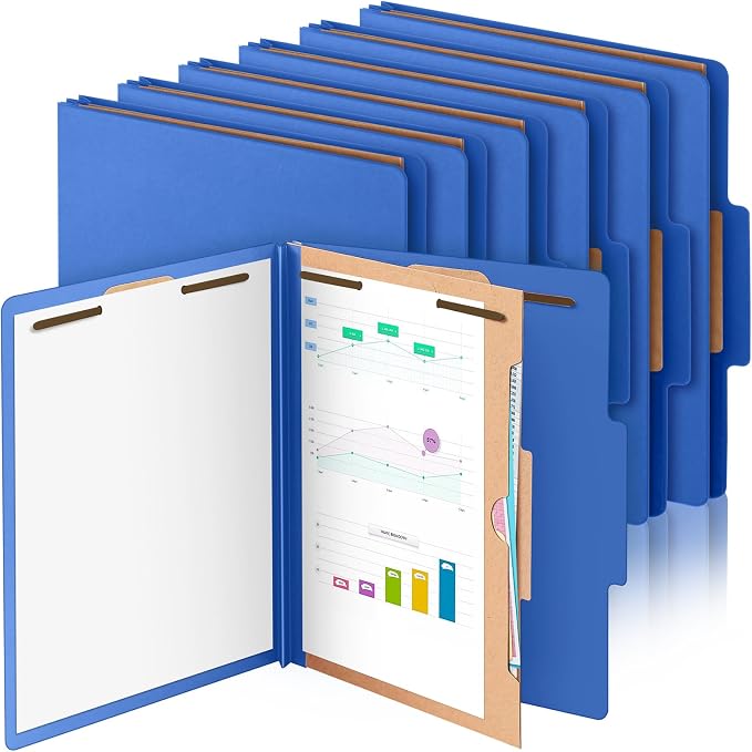 Skyygemm 12 Pcs Classification Folders 3 Pocket Dividers Letter Size Employee by Skyygemm