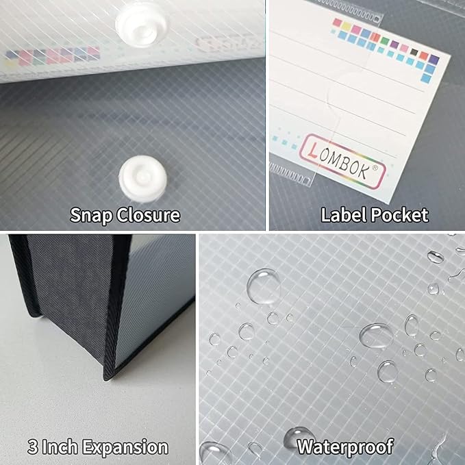 YoeeJob Plastic File Folders Legal Size 2 Pcs, Expandable Document Folder - Image 6