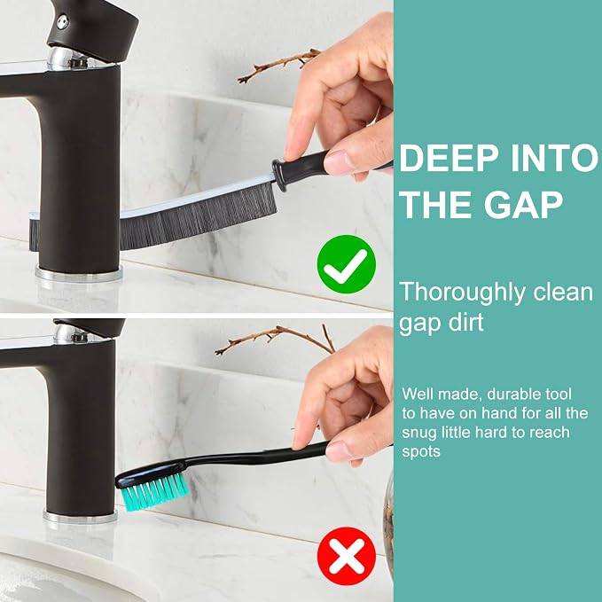 Crevice Cleaning Brush，Hard-Bristled Grout Brush，2026 New Multifunctional Gap - Image 4