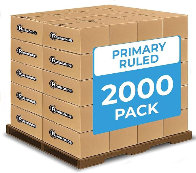 Rosmonde 2000 Pack Composition Notebooks Bulk, Primary Ruled, Full Pallet of - Image 9