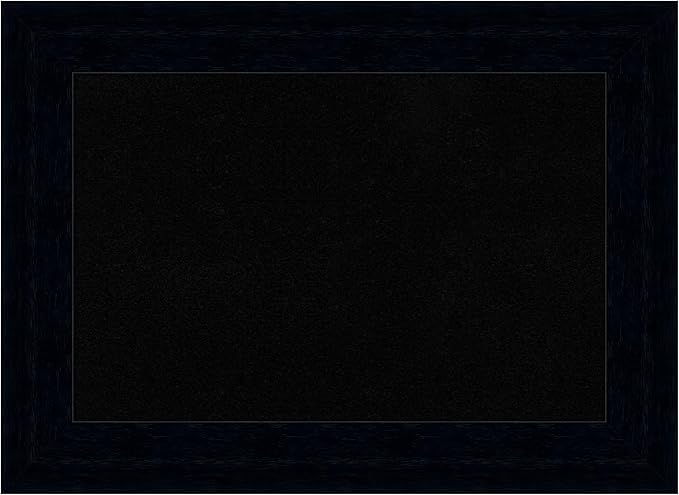 Amanti Art Black Cork Board for Wall, 16x22 Vision Board with Black Wood Frame, Small Corkboard Office Decor for Home Organization, Modern Corkboard Pinboard to Display Items for Home Organization in-DeskLoop Office