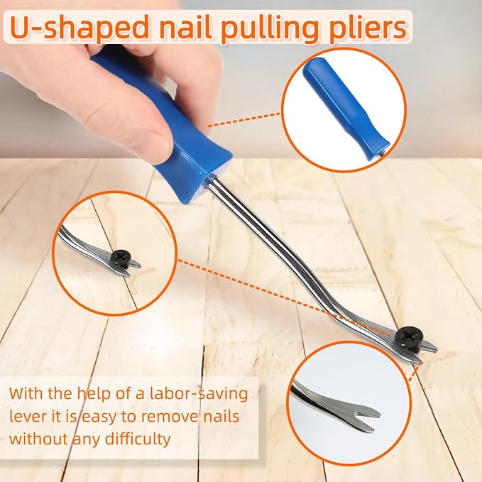 4 Pcs Staple and Nail Puller Tool Kit Set - Image 7