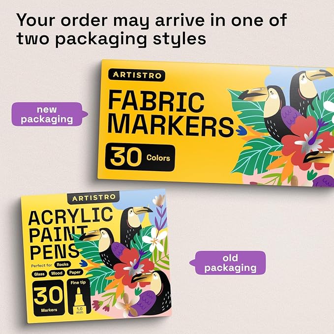 ARTISTRO 30 Acrylic Paint Pens for Calligraphy – Markers - Image 6