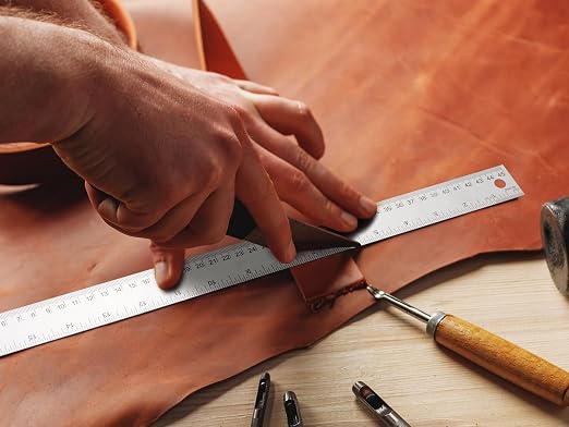 Metal Ruler with Cork Backing, Stainless Steel Rulers 6 Inch 12 Inch Metal - Image 7