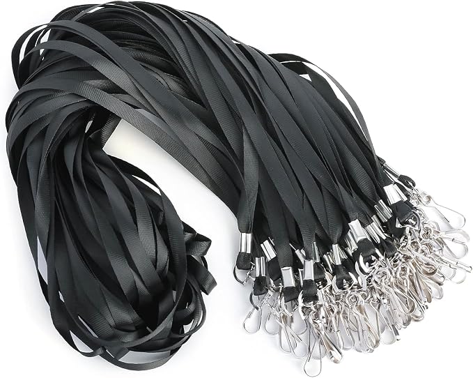 LOCONHA 100 Pack black lanyards Lanyards by LOCONHA