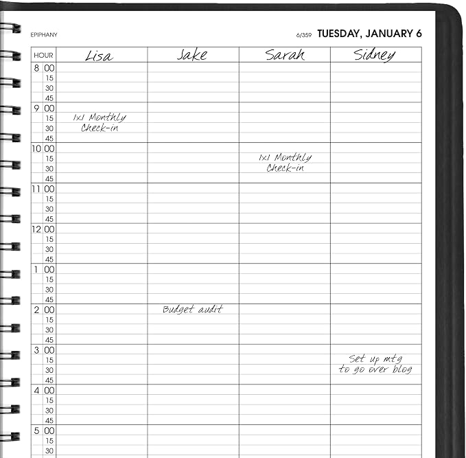 AT-A-GLANCE 2026 Appointment Book Planner, Four Person Group - Image 4