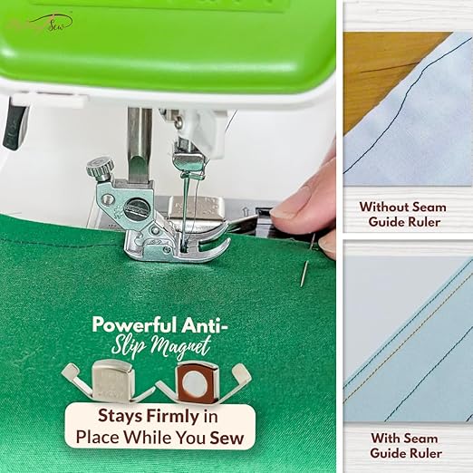Madam Sew Seam Allowance Ruler & Magnetic Seam Guide - Image 5