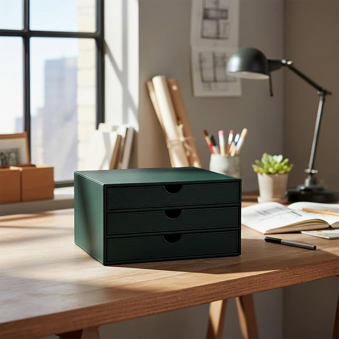 UnionBasic Document Organizer, 3-Drawer File Cabinet Document Storage Box - Image 2