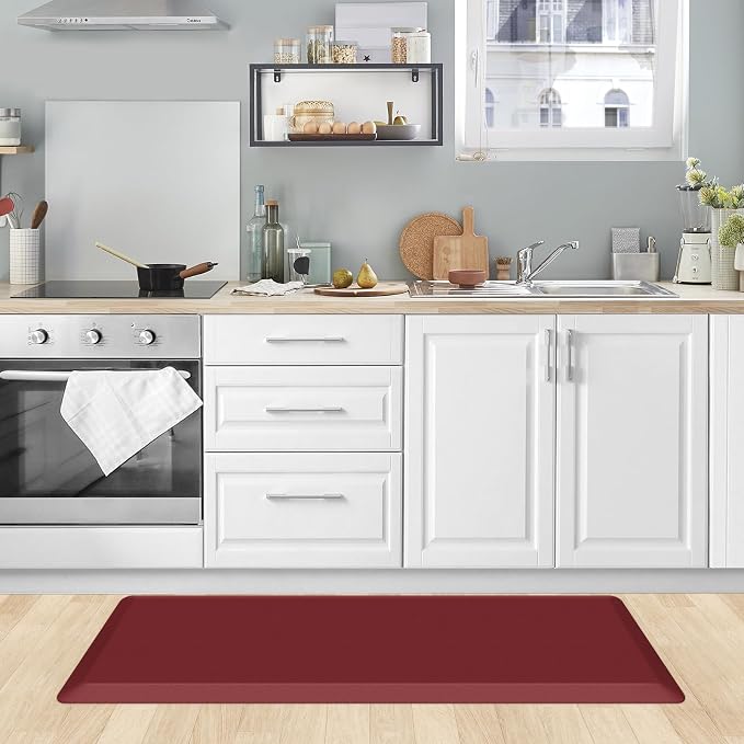 KitchenClouds Kitchen Mat Cushioned Anti Fatigue Kitchen Rug 0.8inch Water - Image 7