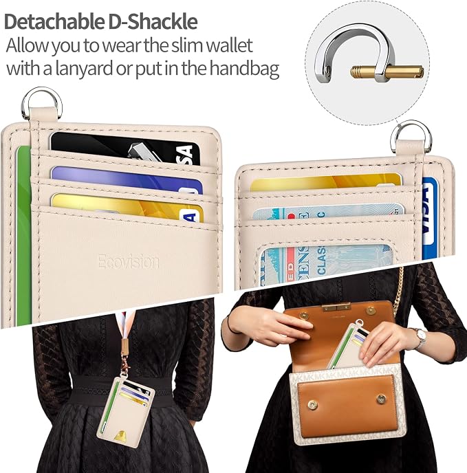 Slim Minimalist Front Pocket Wallet, RFID Blocking Credit Card Holder Wallet - Image 3