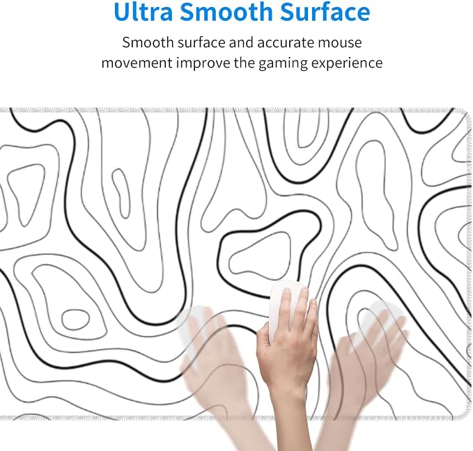 White Extended Gaming Mouse Pad - Image 4