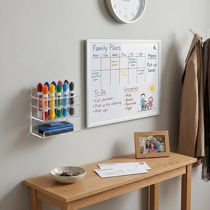 MyGift Dry Erase Marker Holder 10 Slots Whiteboard Marker Holder - Image 6