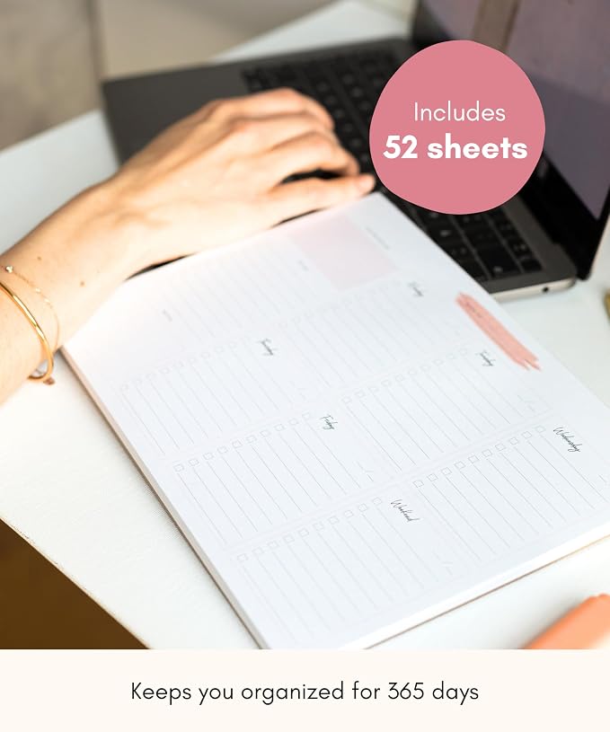 Lamare Weekly Planner Notepad – Premium Undated Weekly To Do List Notepad - Image 5