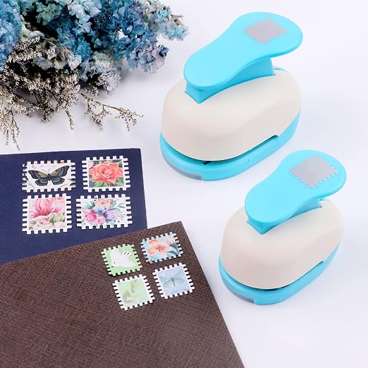 BAOFALI 2 PCS Stamp Puncher 1.2"x1"and 0.8"x0.7" Stamp Punch Rectangular - Image 6