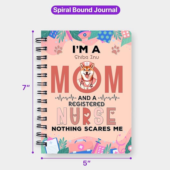 Ninety3POD I'm a Shiba Inu Mom and a Registered Nurse Nothing Scares Me Spiral - Image 5