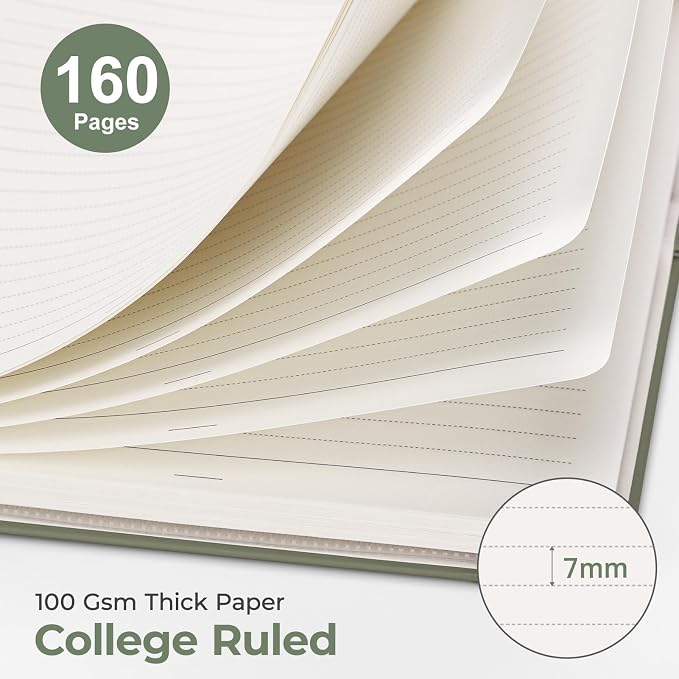AHGXG Spiral Journal Notebook, 160 Lined Pages, A5 Medium Size, - Image 2