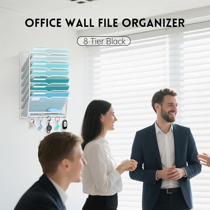 8-Tier Hanging Wall File Organizer - Image 4