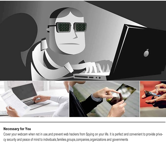 Webcam Cover Slide 0.027in Ultra Thin Web Camera Cover fits Laptop, Macboook Pro - Image 3