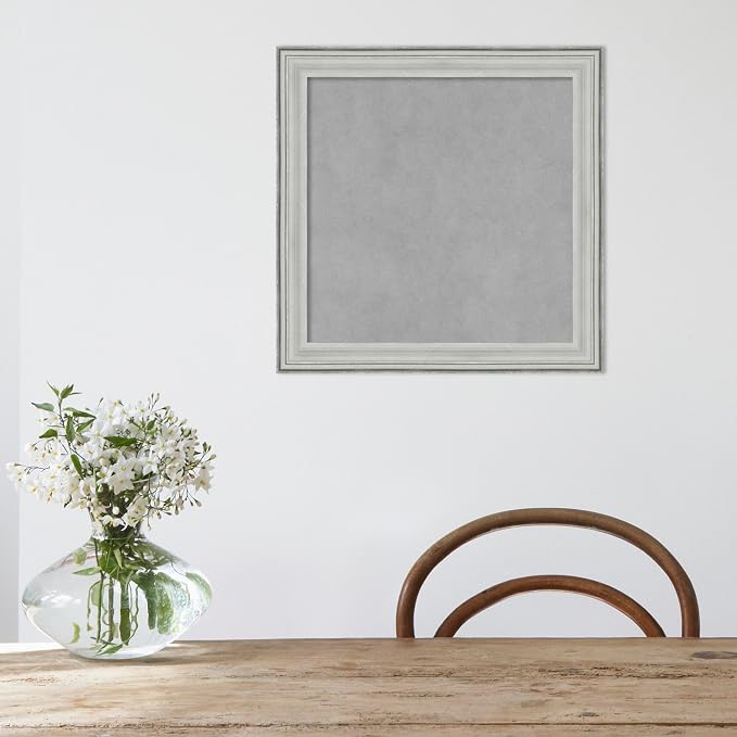 Amanti Art Silver Framed Magnetic Board 19x19 Small Vision Board - Image 5