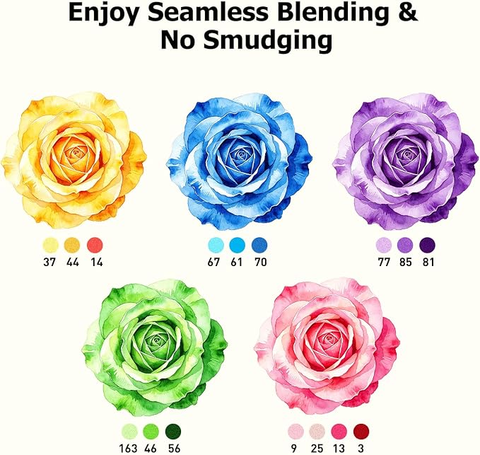 WELLOKB Alcohol Markers Brush and Chisel Tip - Image 3