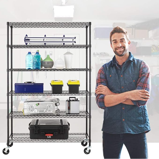 BestOffice | 6-Tier Wire Storage Shelves - Image 2