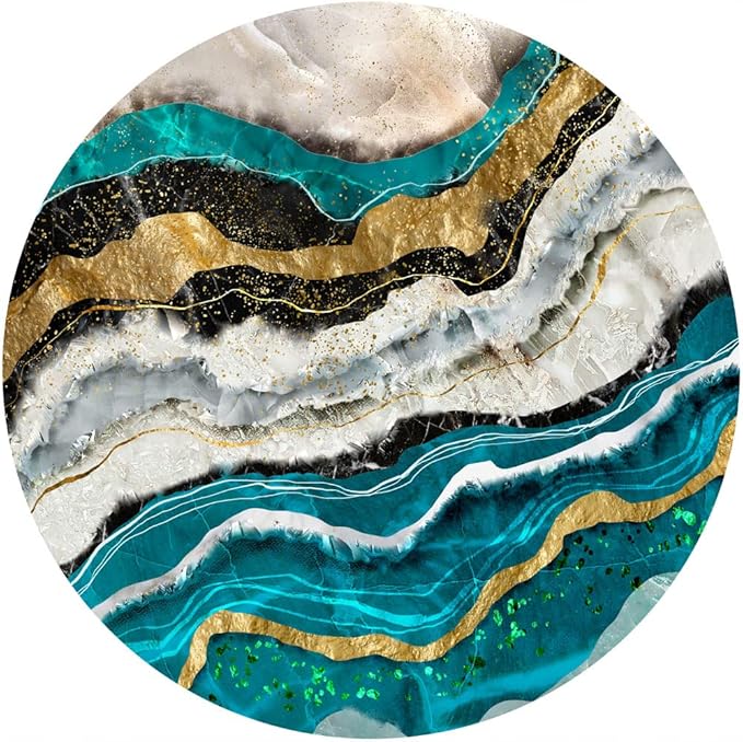 ITNRSIIET Round Mouse Pad with Stitched Edge Premium-Textured Waterproof by +ITNRSIIET