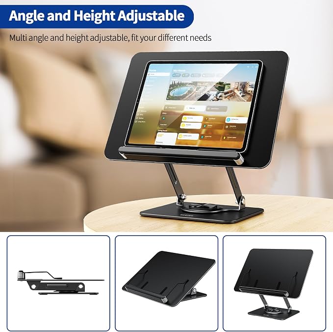 BESIGN BS02 Book Stand for Reading, Adjustable Book Holder, Ergonomic Laptop - Image 6
