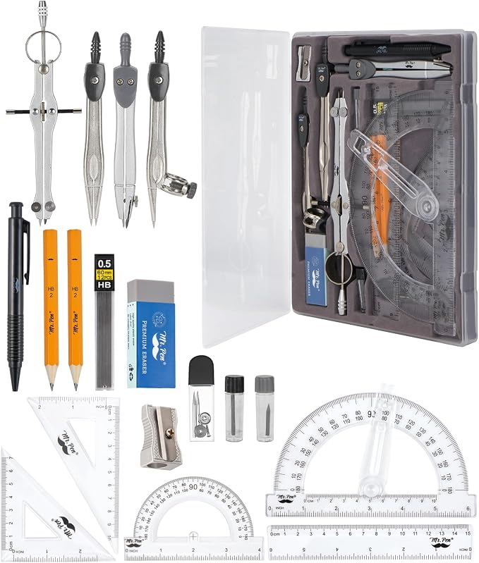 Mr. Pen- Geometry Set, 15 Piece Set by MrPen