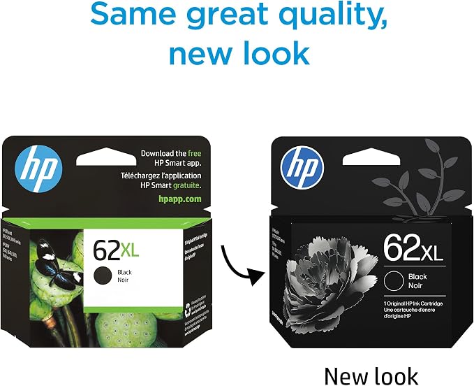 HP 62XL Black High-Yield Ink Cartridges | Works - Image 2