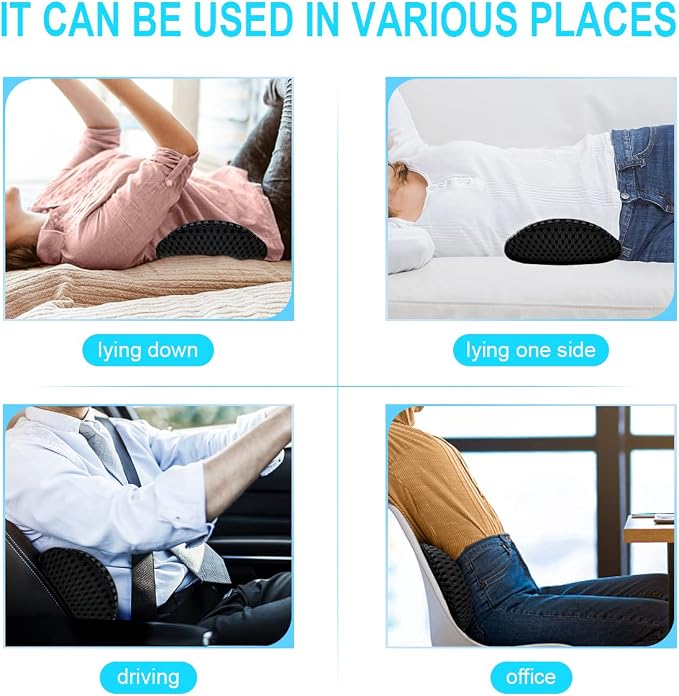 Lumbar Support Pillow for Office Chair, Memory Foam Lumbar Pillow for Lower - Image 7