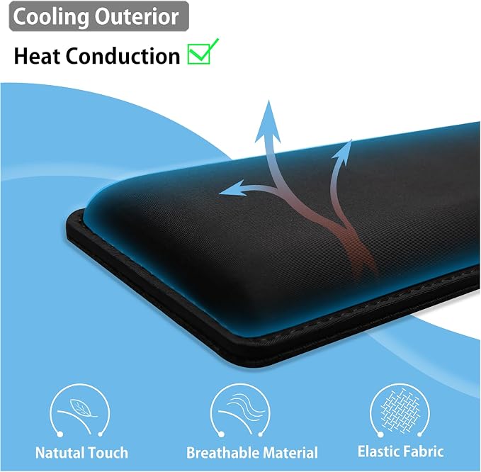 Faluber Cooling Gel Wrist Rest, 14.3-inch Length - Image 7