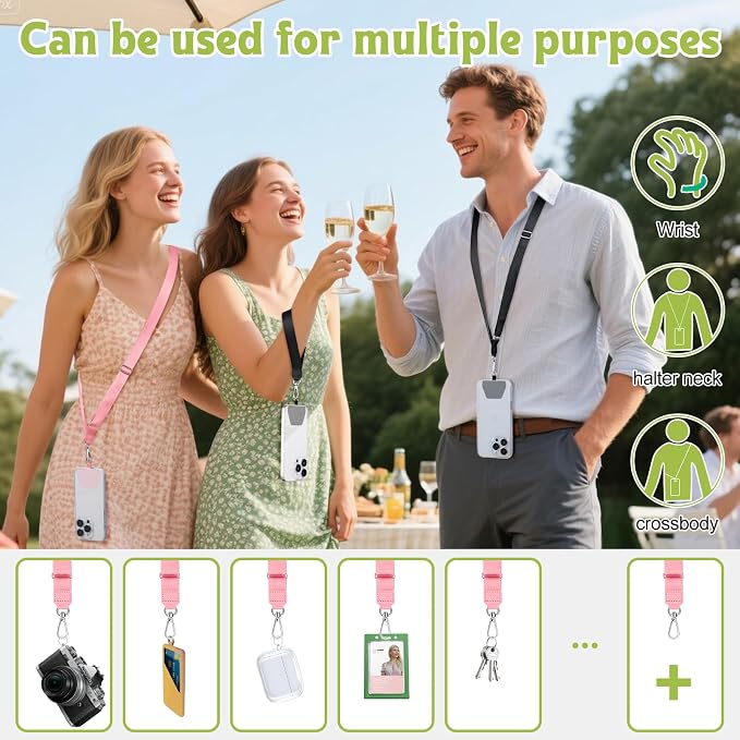 takyu Phone Lanyard, 2 Pack Adjustable Anti-Drop Neck/Wrist Strap - Image 6