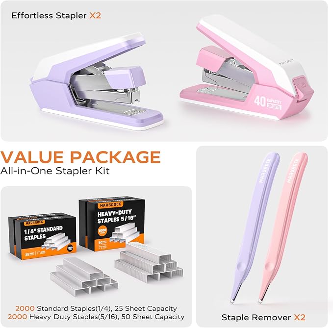 Marsrock Effortless Stapler for Desk - Image 2