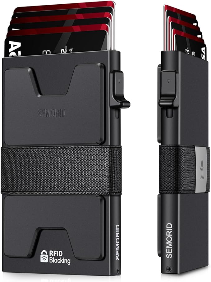 SEMORID Slim Aluminum Card Holder Wallet by SEMORID