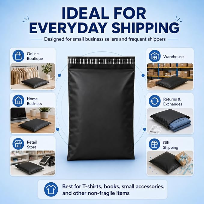 Fuxury Poly Mailers 10x13 Inch 100 Pack, Shipping Bags - Image 8