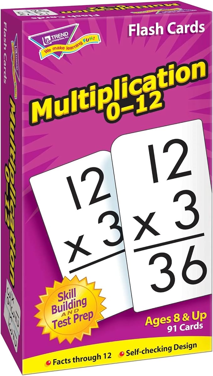 TREND ENTERPRISES: Multiplication 0-12 Skill Drill Flash Cards, Exciting Way by TRENDenterprisesInc
