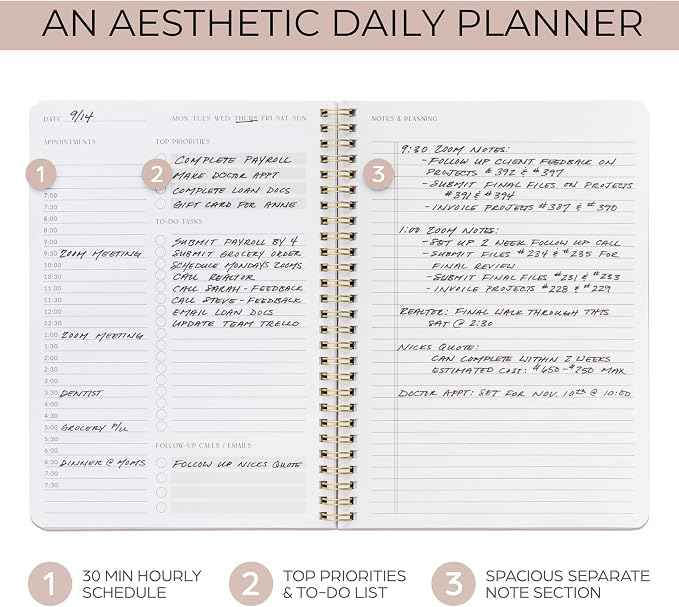 Beautiful Daily Planner And Notebook - Image 2